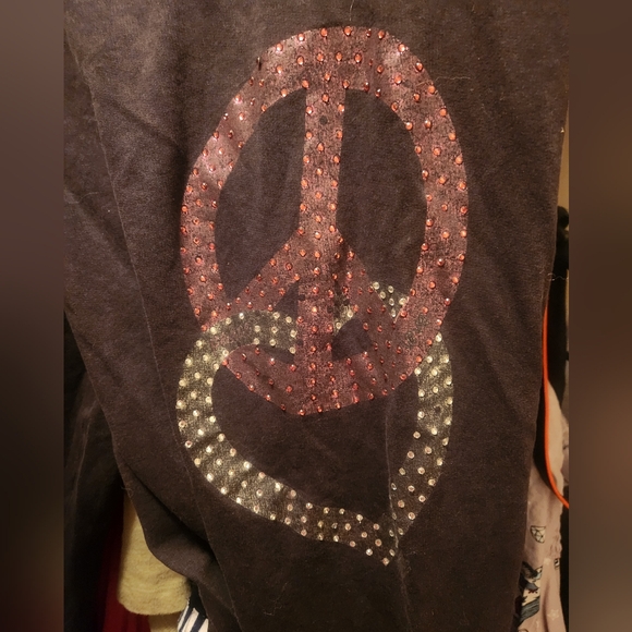 Pink sequin sweatpants - Picture 2 of 3